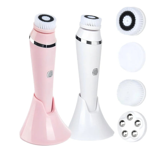 4-in-1 Electric Facial Cleansing Brush – Deep Pore Care