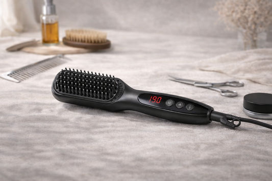Electric Beard Straightening Brush – Ceramic Heat Comb